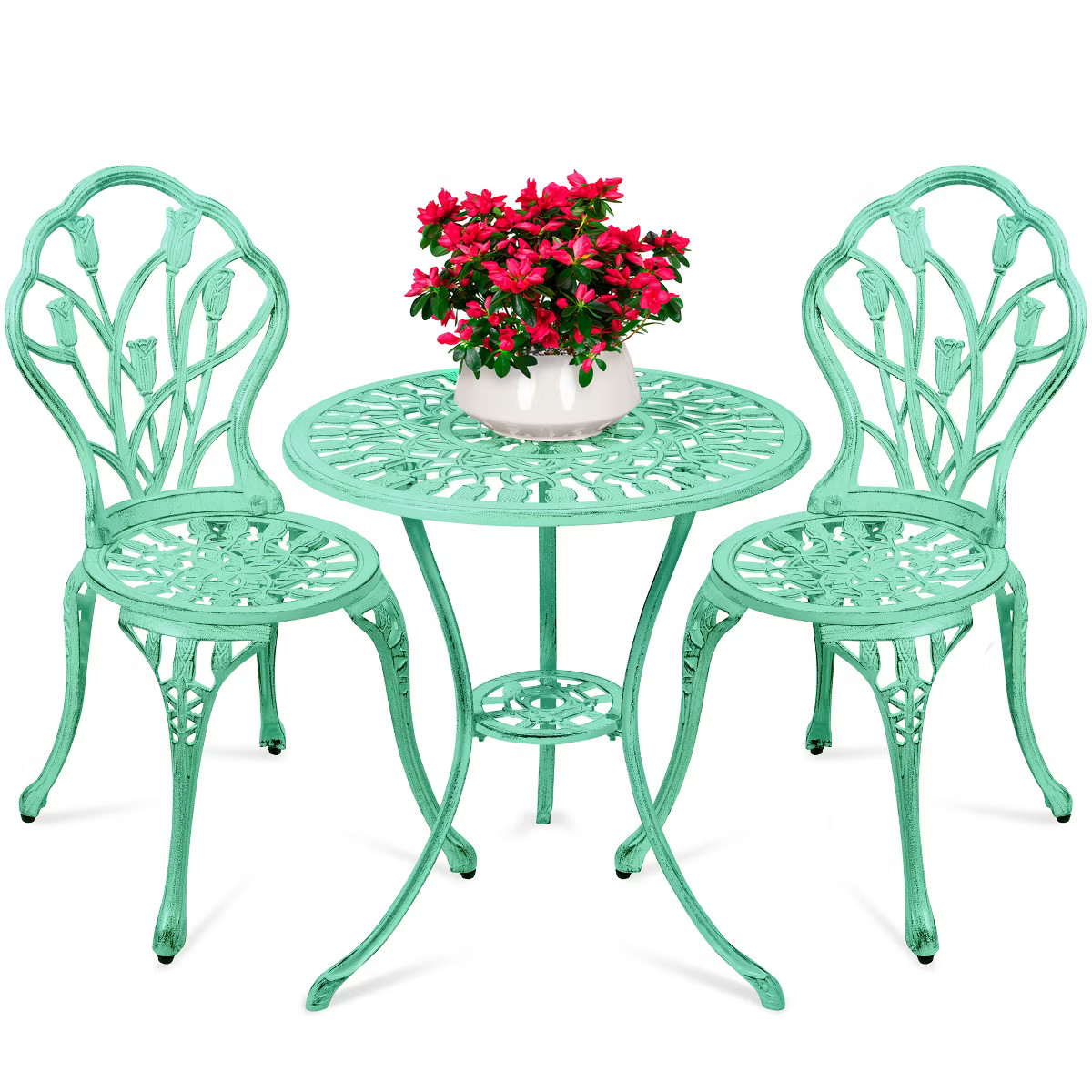 Best Choice Products 3-Piece Cast Aluminum Patio Bistro Furniture Set w/ Antique Finish | Target