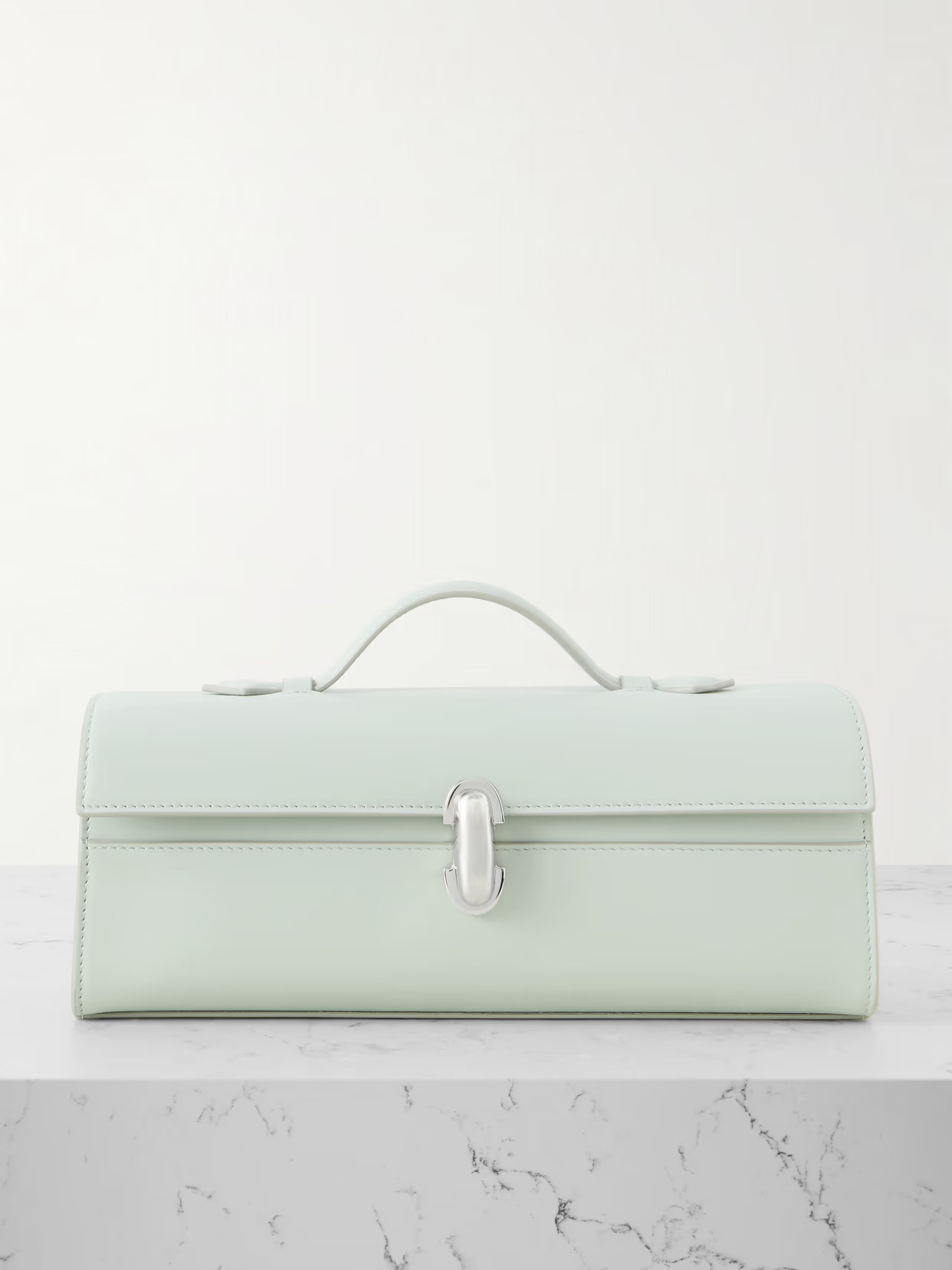 Savette - Slim Symmetry Leather Tote - Mint | NET-A-PORTER (UK & EU)