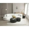 Kevinplus Luxury Modern Style Living Room Upholstery Curved Sofa with Chaise 2-Piece Set, Left Ha... | Walmart (US)