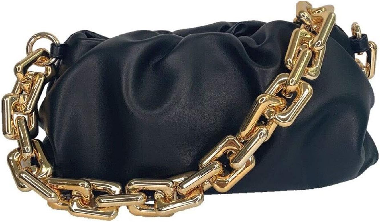 Cloud Bag Dumpling Shoulder Bag Chunky Chain Pouch Bag | Amazon (US)
