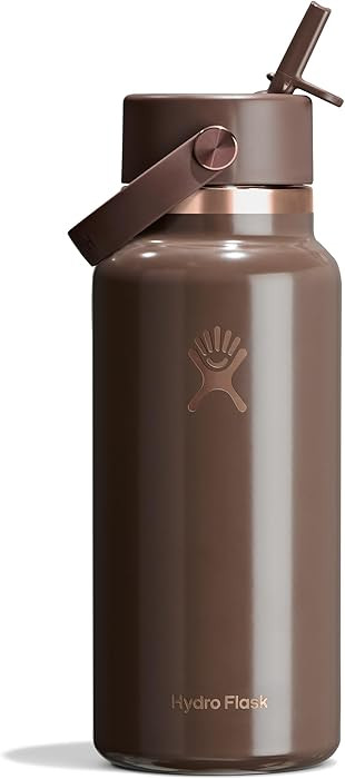 Hydro Flask Water Bottle - Insulated Stainless Steel - Wide Mouth Flex Straw Lid, Non Spill, Leak... | Amazon (US)