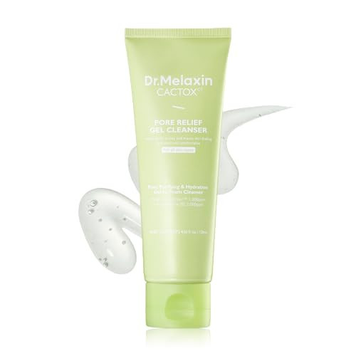 Dr.Melaxin Cactox Pore Relief Gel Cleanser, Hydrating Gel-to-Foam Facial Cleanser for Pore Cleansing and Enlarged-Looking Pores, 120ml | Amazon (US)