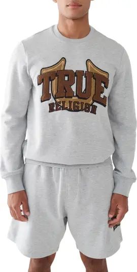 True Religion Brand Jeans Chenille Logo Sweatshirt | Nordstrom | Nordstrom