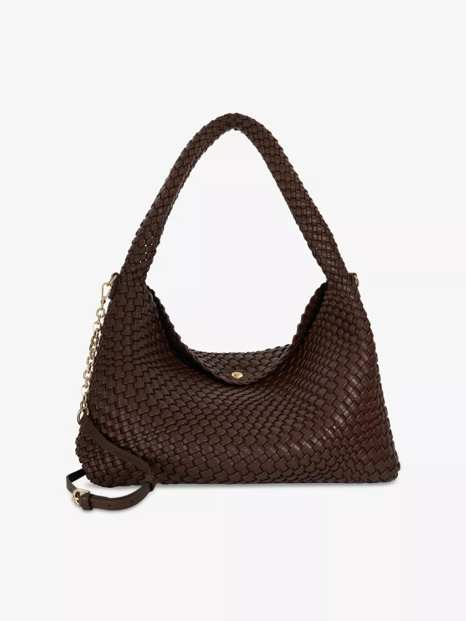 Deliberate Large Woven Faux-Leather Shoulder Bag | Selfridges