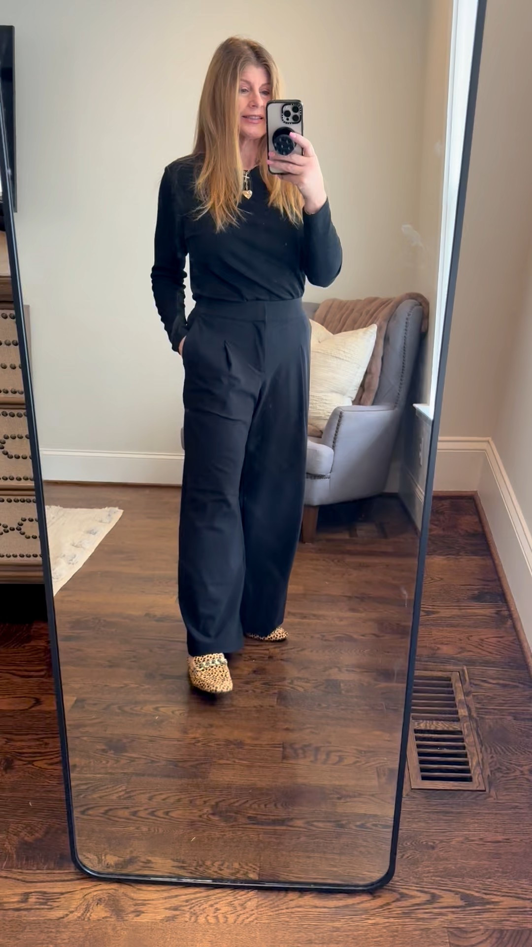 Showing up in this simple but pulled together outift✨
@atheta Pinnacle High Trouser perfect for any occasion. @Target slim fit ribbed tee is the perfect silhouette with these trousers that feel like pajamas. 
#LTKOver50 #over50style, #widowlife, #ltkcreator
 

#LTKOver40 #LTKootd #LTKdayinmylife