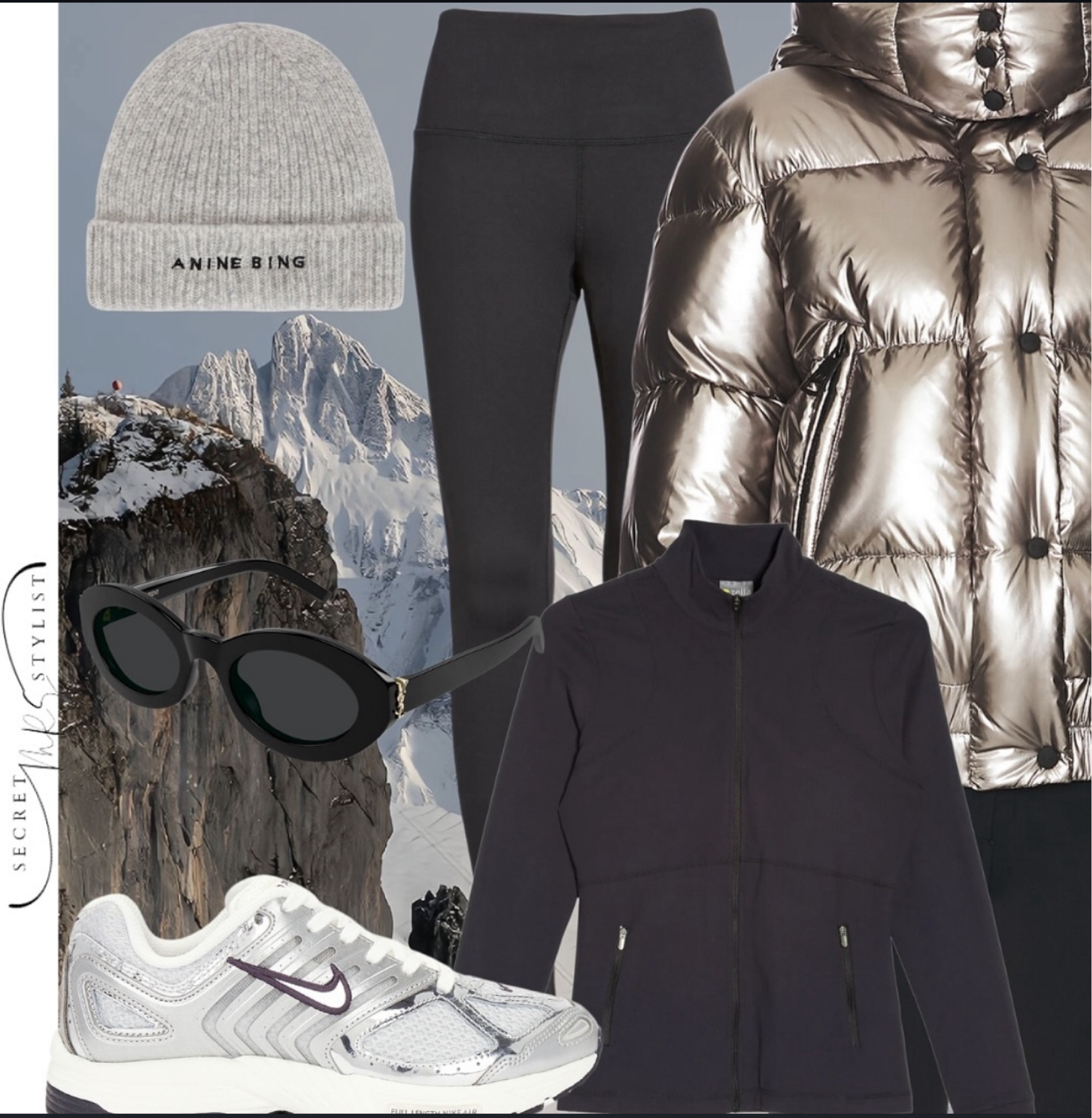 🏔️ Winter Ready in Style 🏔️ Embrace the chill with a metallic puffer from @sam.newyork via @bloomingdales, cozy Zella leggings and top from @nordstrom, @nike kicks and top it off with an @aninebing hat for the perfect finishing touch. Ready for the slopes or the city streets! Shop, like, and share if you’re loving winter style! 

#LTKFitness #LTKStyleTip #LTKU