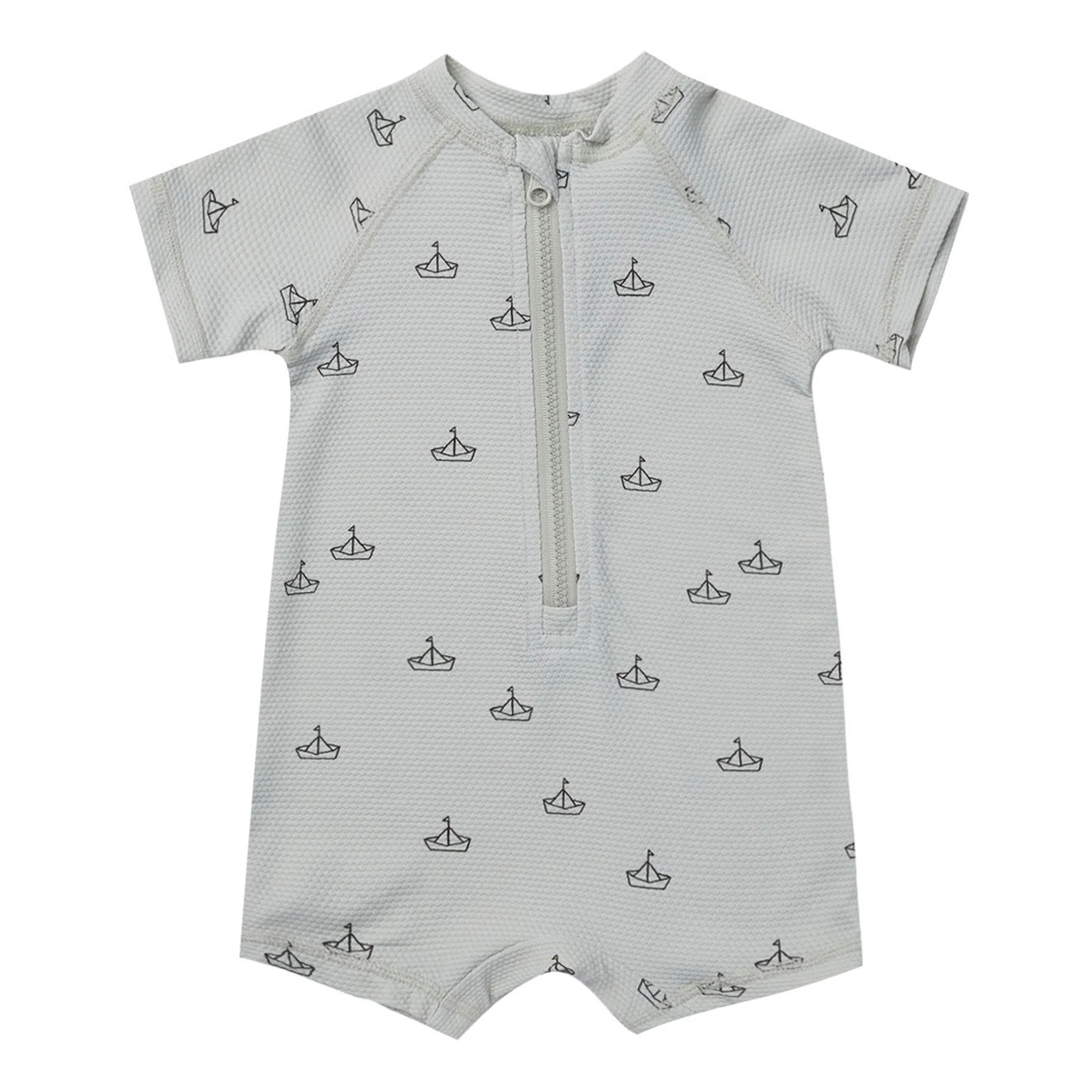 Boys Zip Rashguard, Boats | SpearmintLOVE