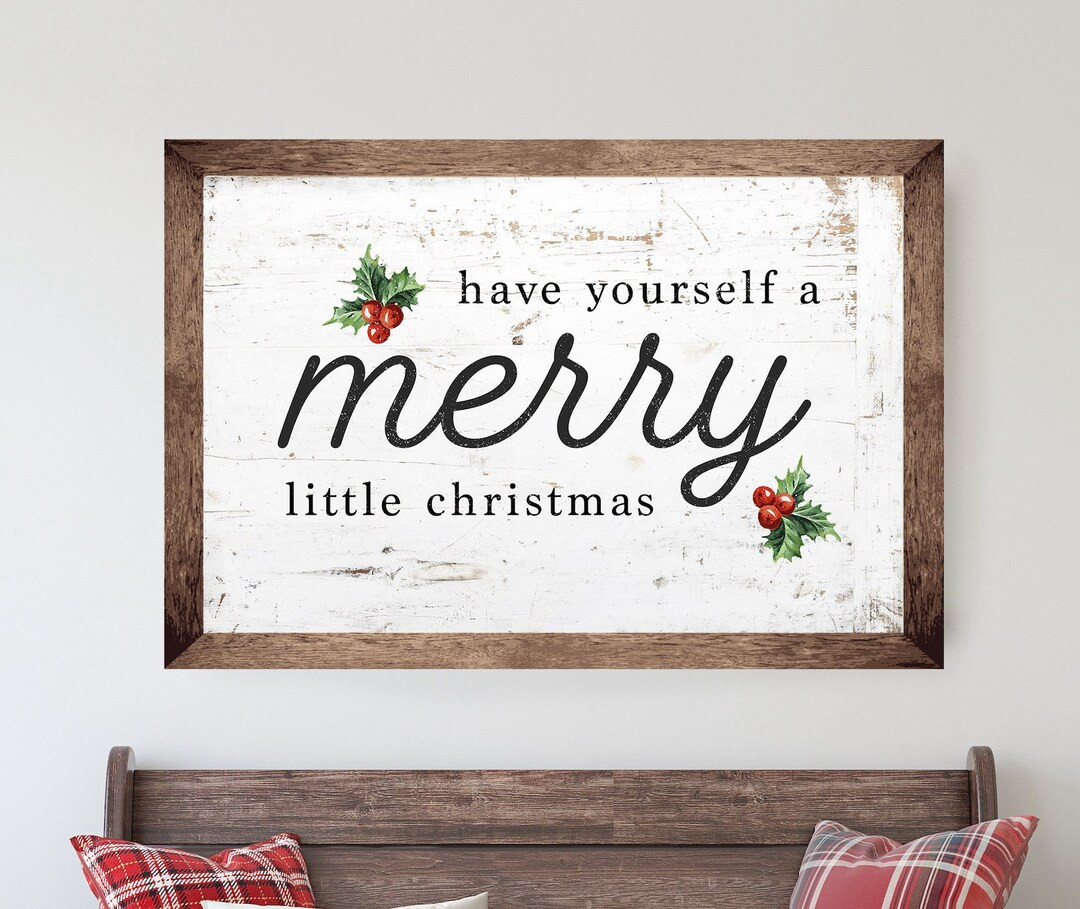 Have Yourself A Merry Little Christmas Christmas Sign - Etsy | Etsy (US)