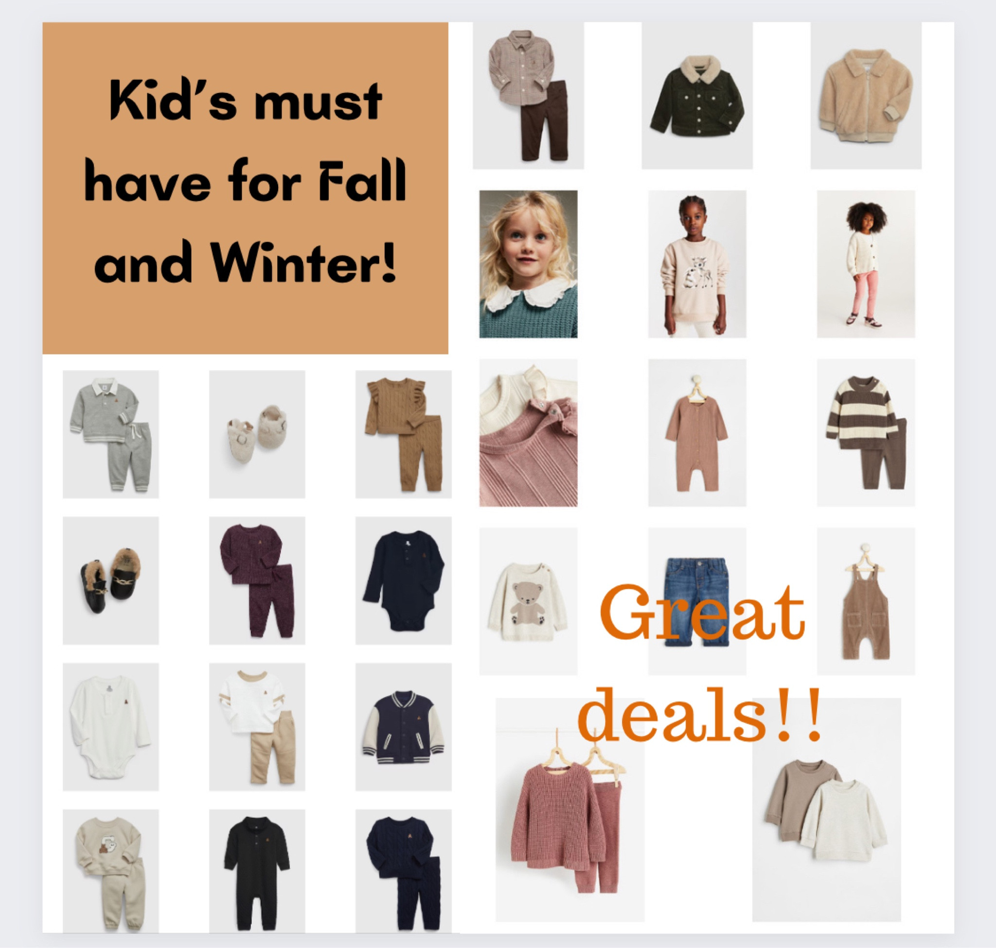 On my shopping cart! Hurry before the deals ends 
#falloutfit #kidsoutfit #gap #h&m #babyboy

#LTKSeasonal #LTKkids #LTKbaby