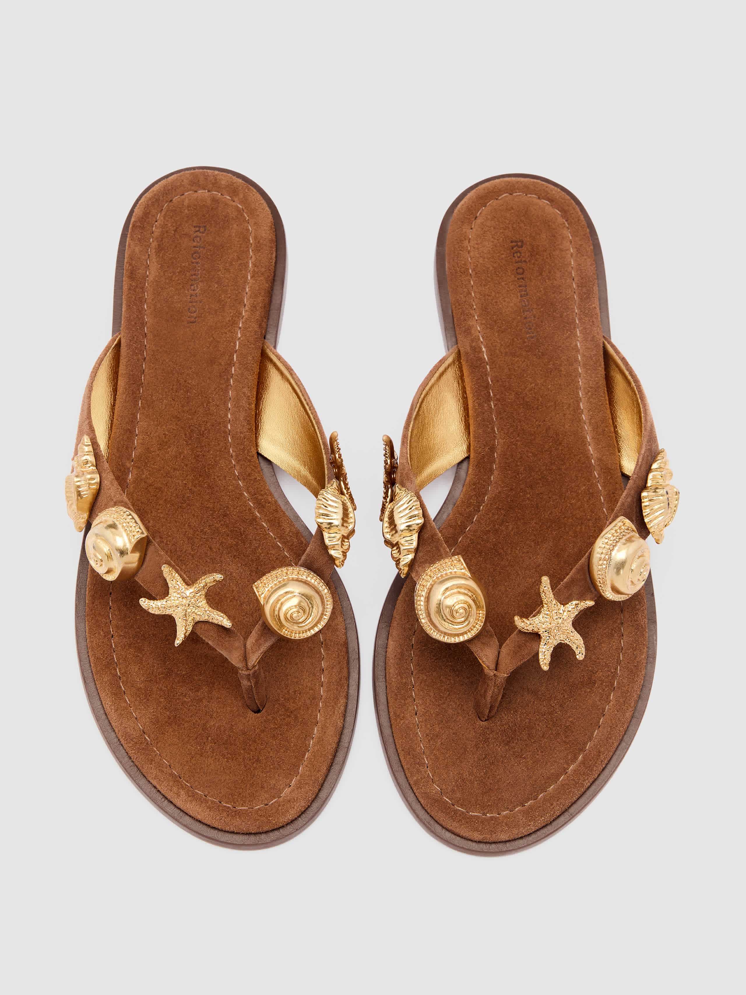 Reformation Jessie Thong Sandal Brown 5 | Reformation (Global)