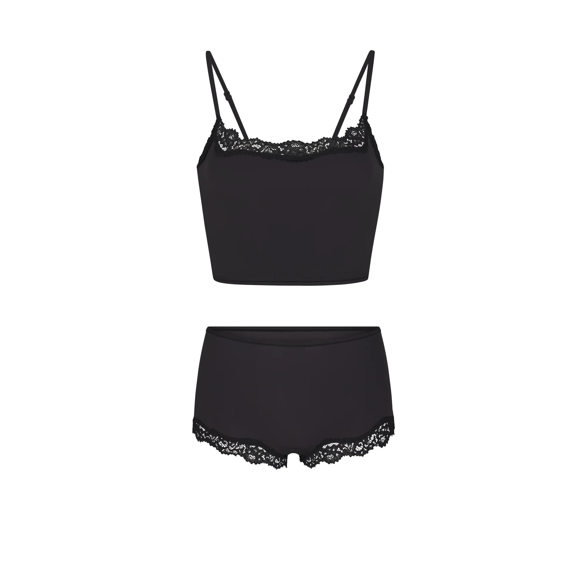 CROPPED CAMI AND BOY SHORT SET | SKIMS (US)