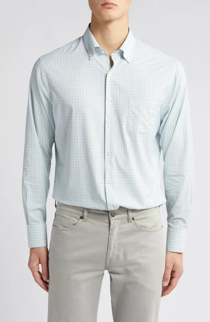 Chelan Check Performance Button-Down Shirt | Nordstrom Rack