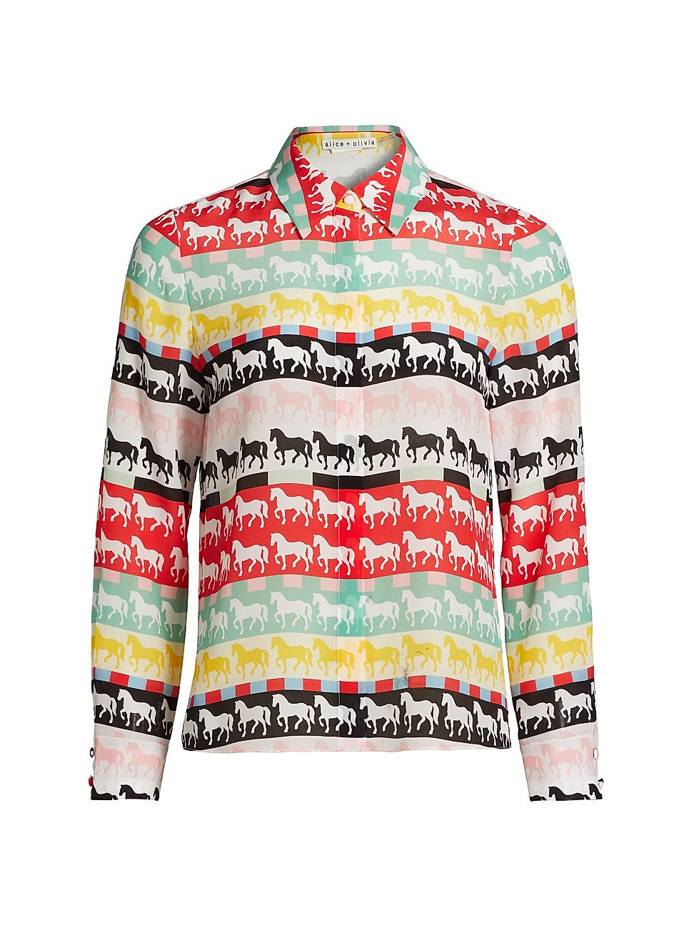 Women's Willa Silk Butterfly Shirt - Stallion - Size XL | Saks Fifth Avenue