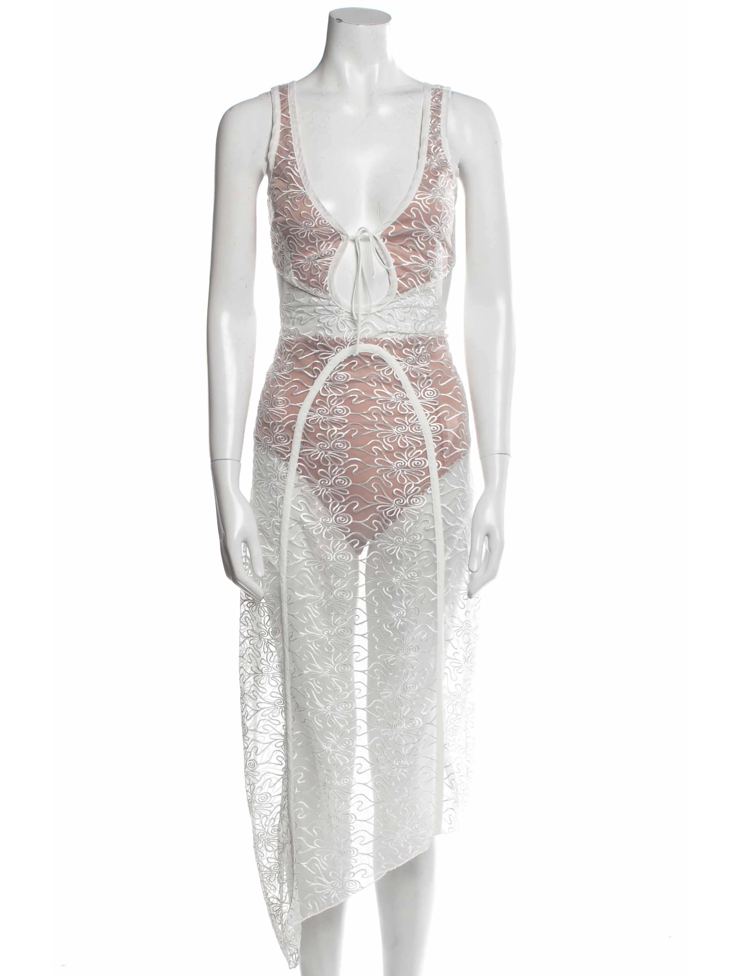 Lace Pattern Lace Trim Embellishment Cover-Up w/ Tags | The RealReal