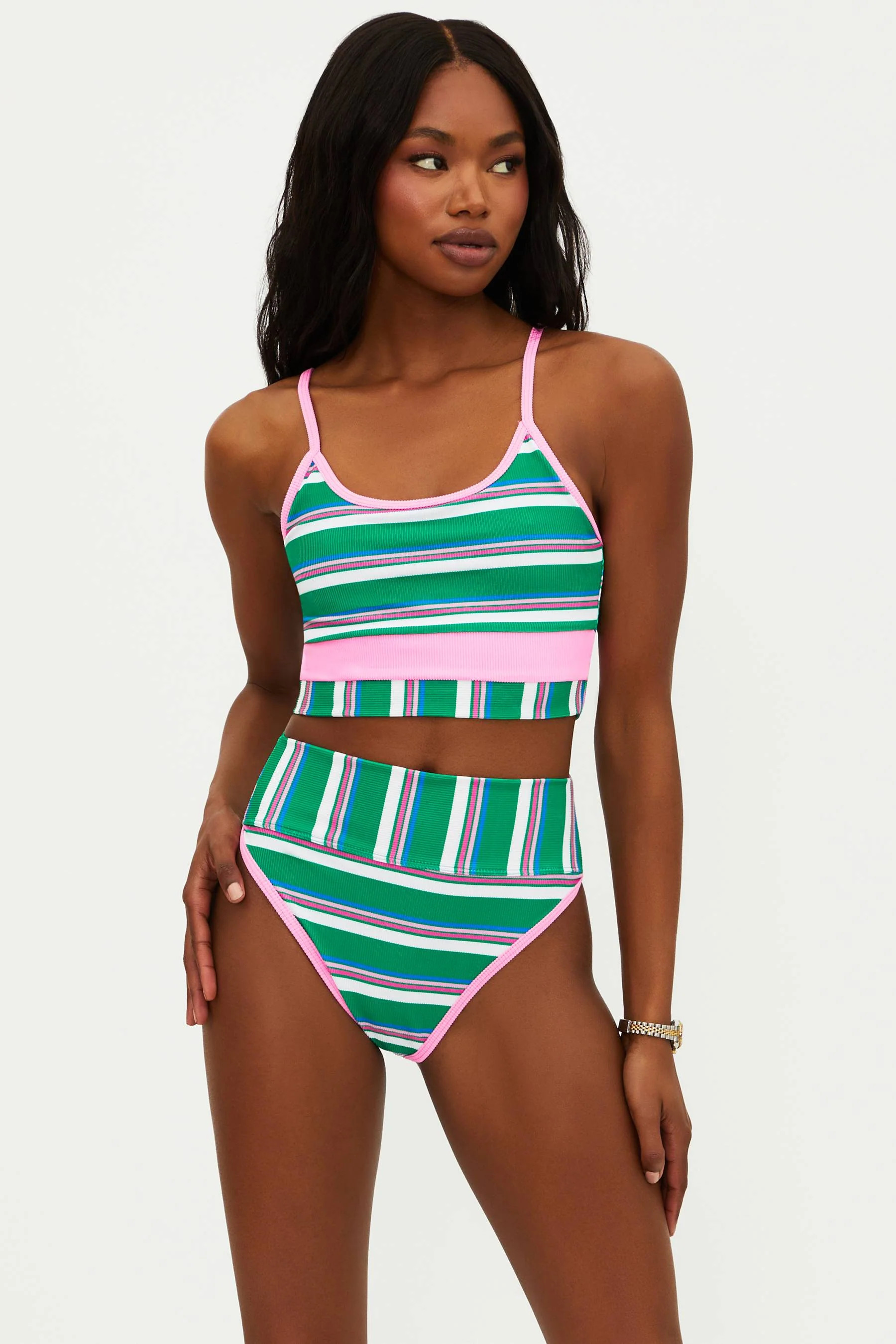 Eva Top Jelly Bean Stripe | Bikini Top | Beach Riot | Beach Riot