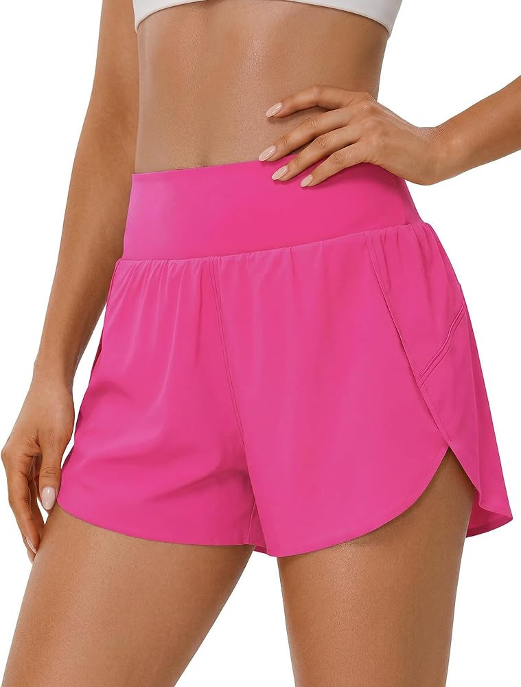 BMJL Women's Athletic Shorts High Waisted Running Shorts 2" Comfy Liner for Workout Gym Track | Amazon (US)