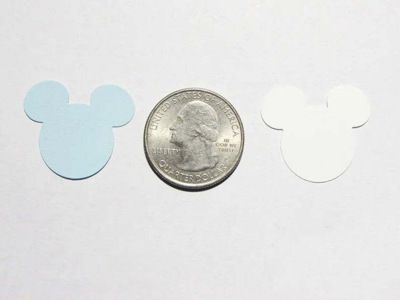 Blue & White Mickey Mouse Paper Confetti Party Decor - Table Confetti - Gender Reveal - Birthday ... | Etsy (US)