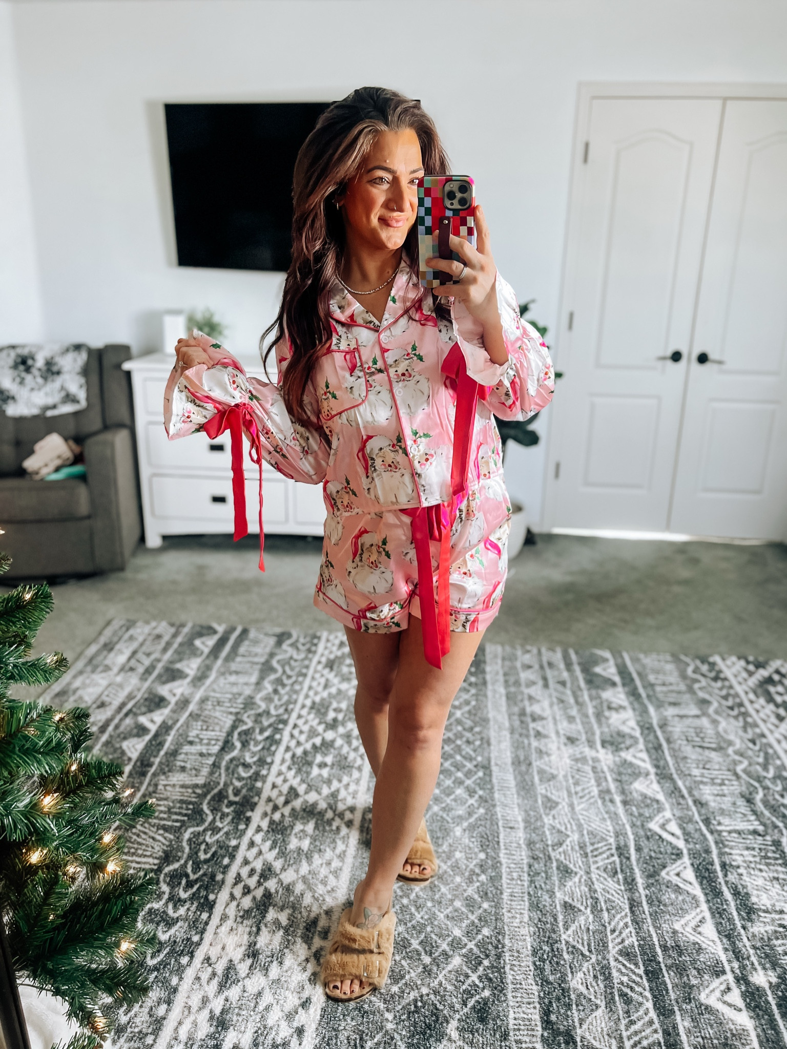 How cute are these Christmas pjs!? Perfect for wrapping presents with your gfs or a friendsmas party! 💕 

#LTKStyleTip #LTKHoliday #LTKFindsUnder50