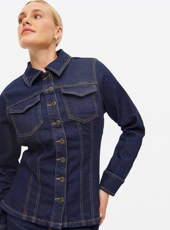 Dark Denim Cinched Co-ord Shirt 24 | Tu Clothing