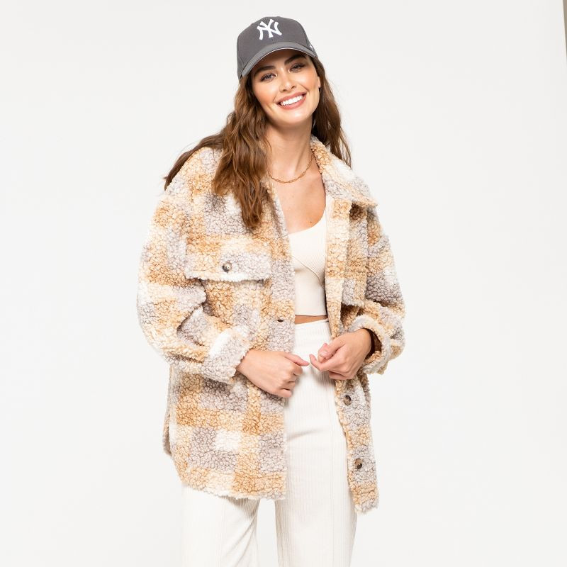 August Sky Women's Faux Shearling Jacket | Target