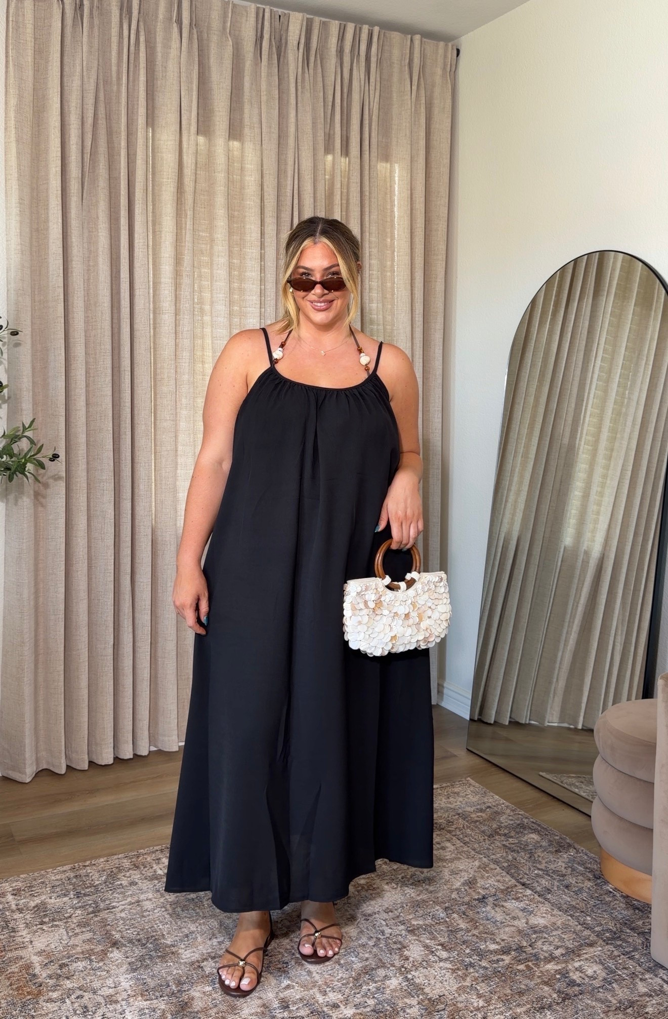 the cutest flowy dress for summer ☀️ wearing an xl in the dress & bikini

#LTKootd #LTKSeasonal #LTKSwim