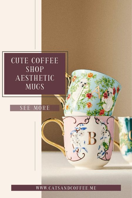Cute Coffee Mugs for An At-Home Coffee Shop Aesthetic - Check out the cutest coffee cups to add to your morning routine, with adorable mugs from Anthropologie, Etsy, Urban Outfitters, and more! These dainty mugs feature feminine and cottagecore inspired accents, along with classic coffee cup designs. Follow for more colorful home inspiration, along with some great cottagecore inspired home decor!

#LTKfindsunder50 #LTKstyletip #LTKhome