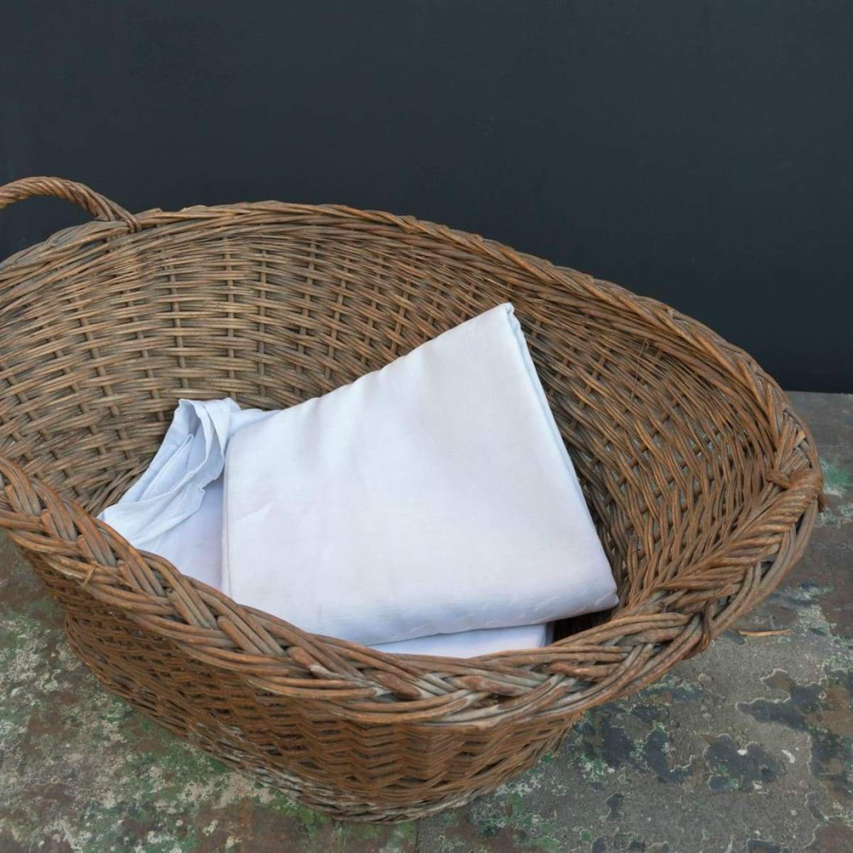 Oval French Laundry Day Basket - Decor - elsie green | Elsie Green US