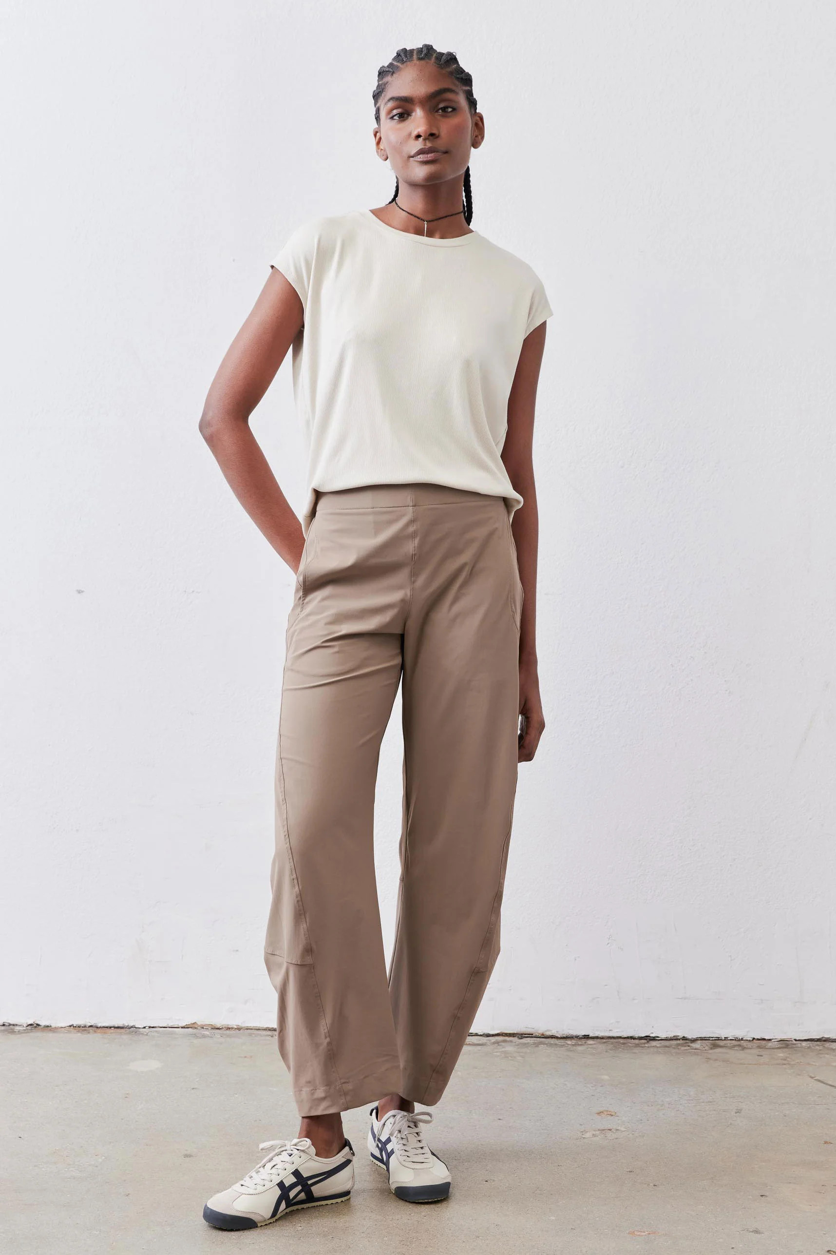 The On The Loose Work Pants | Walnut Beige | Barrel Pants | Ruti