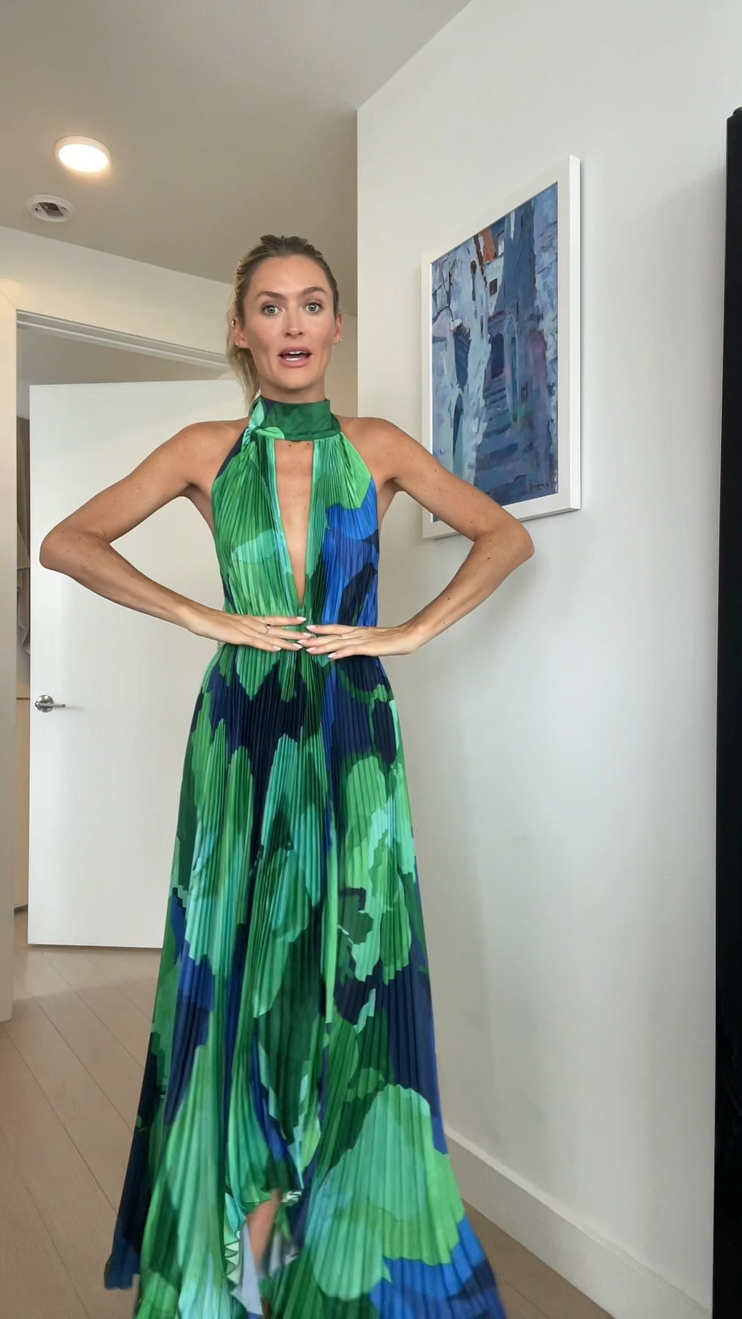 Opera Gown in Capri Print Green curated on LTK