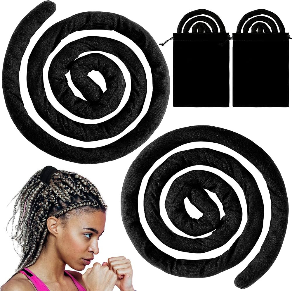 Hanaive 2 Pcs Spiral Lock Hair Tie Dreadlock Accessories, Aluminum Wire Embedded Bendable Loc Pon... | Amazon (US)