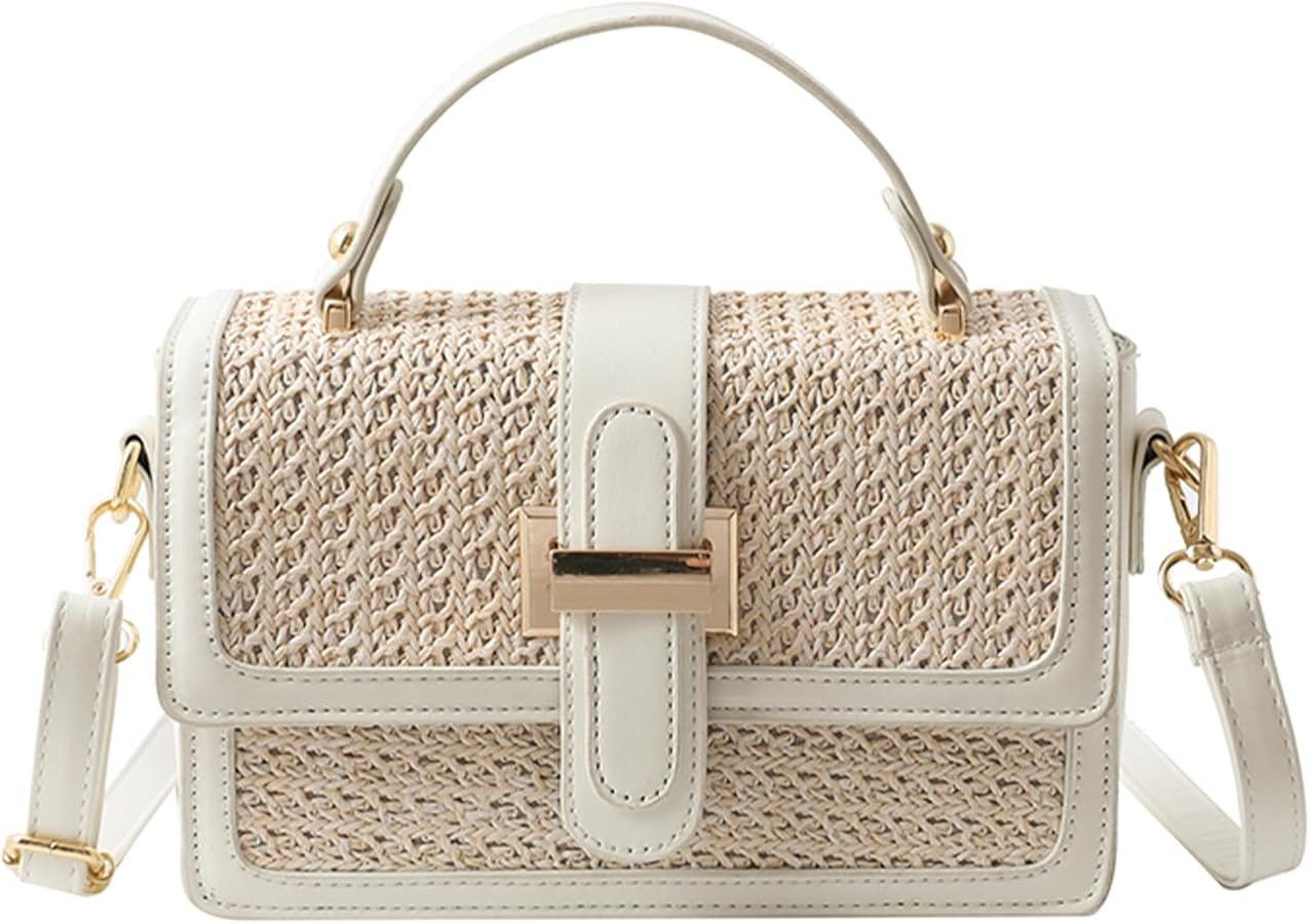Straw Clutch Crossbody Bags Handbags Beach Bag for Women | Amazon (US)