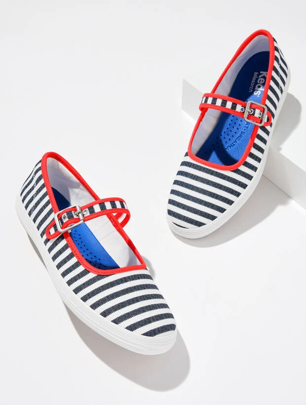 Keds® Maise Mary Jane Sneakers - Stripe | Talbots