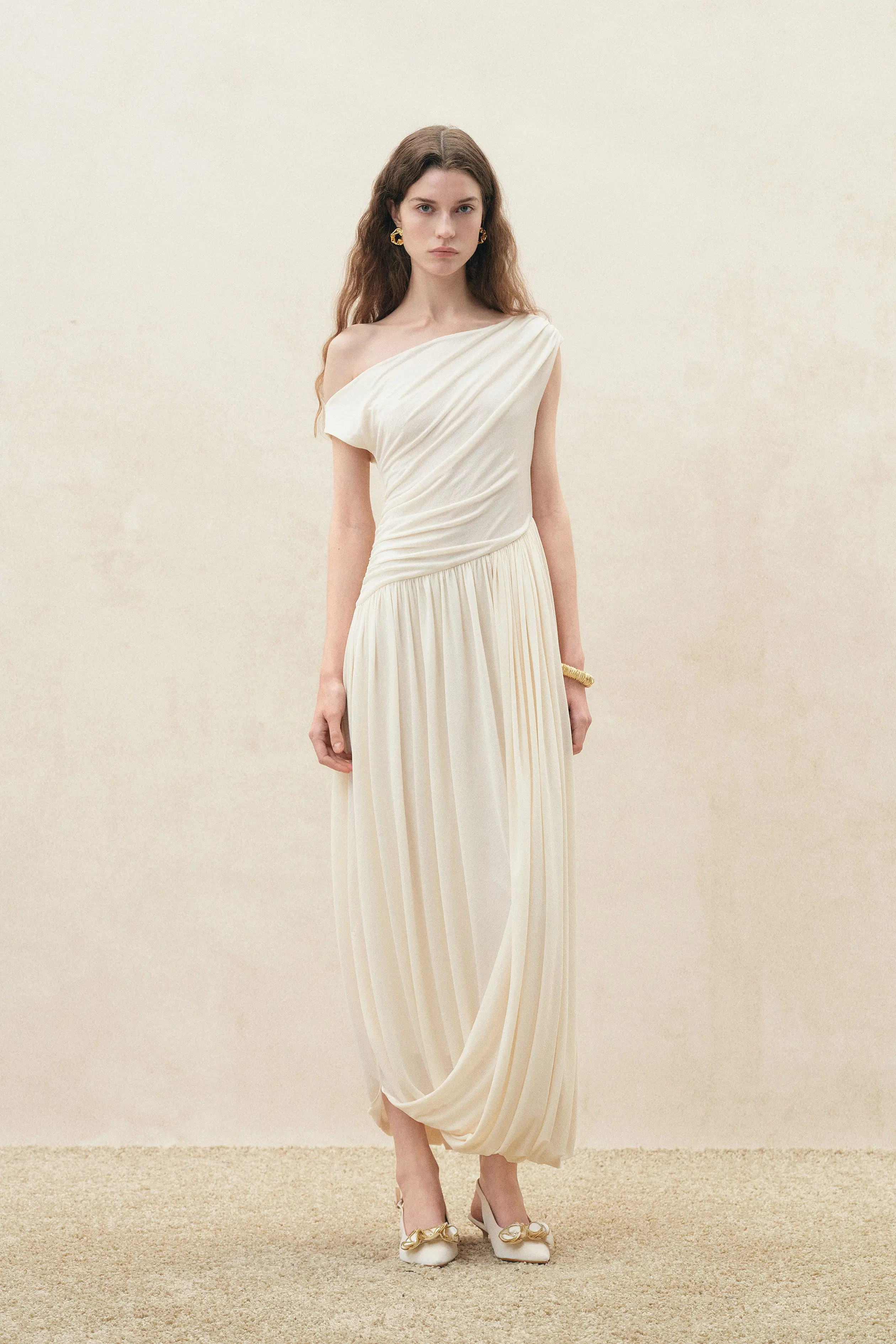 Hera Drapey One Shoulder Dress | Fabrique