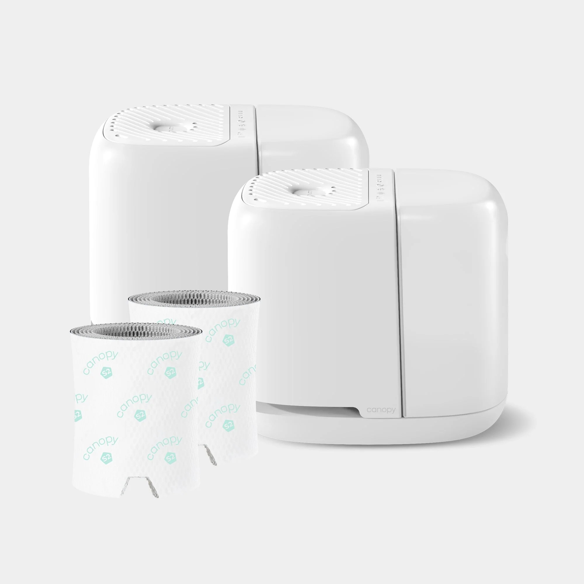 Canopy Bedside Humidifier Duo | Two Humidifiers and Aroma Bundle | Canopy (getcanopy.co)
