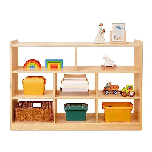 OOOK Montessori Toy Shelf and Storage, 3-Tier Large Toy Storage Organizer | Amazon (US)