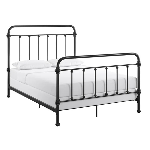 Weston Home Nottingham Metal Full Bed, Antique Black | Walmart (US)