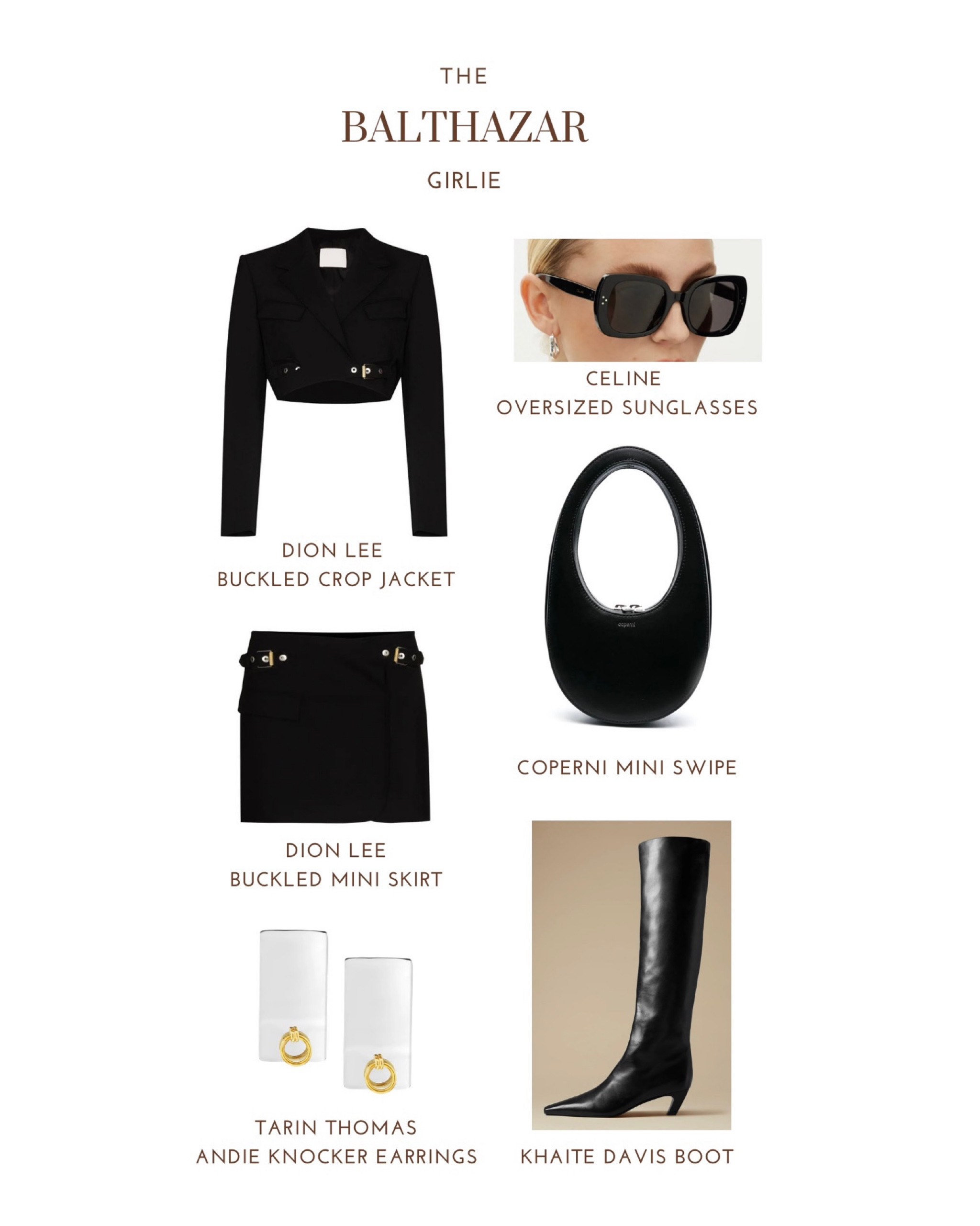 Styled Balthazar NYC as a Bex Babe, giving glam, celebrity style, edgy all black, dion lee, khaite, etc!

#LTKFind #LTKshoecrush #LTKstyletip