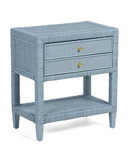 24x14x26 Rattan 2 Drawer Nightstand | TJ Maxx