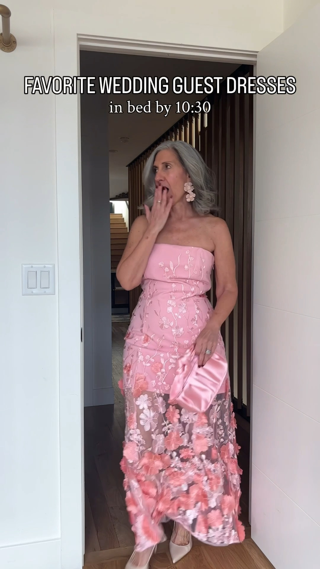 🌸 the dresses that make every wedding feel like the one you’ll talk about forever.

A blush 3D floral lace strapless mermaid that skims and elongates beautifully. A lavender floral tulle ballgown with a sweetheart bodice and a skirt that sweeps with total romantic grace. A pink large scale floral structured ballgown that moves with dramatic effortless joy. A red and green watercolor pleated halter maxi that flows with every step. A silver lavender satin halter column that skims the body with sleek liquid elegance.

All five silhouettes hold, elongate and move beautifully so you can simply be present for every single moment.

Save this for your next invitation. Share it with a friend who’s shopping. 💌

#weddingguestdress #motherofthebride #springwedding #weddingseason2026 #floralgown

#LTKOver40 #LTKMidsize #LTKWedding