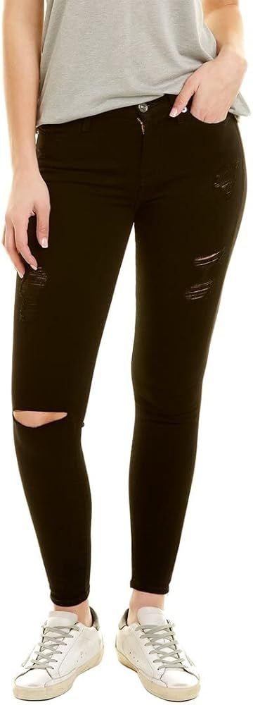 7 For All Mankind B(Air) Ankle Skinny with Destroy in Black 3 | Amazon (US)
