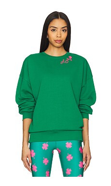 BEACH RIOT Devyn Oversized Sweatshirt in Lucky Clover from Revolve.com | Revolve Clothing (Global)