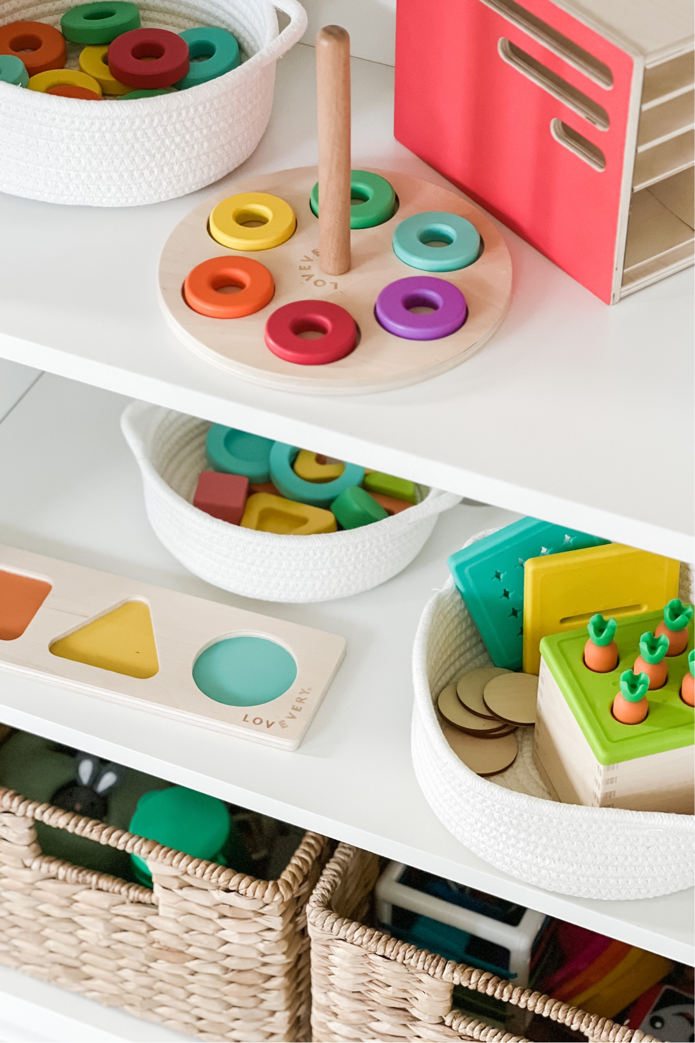 Sophie’s playroom toys, storage and organizers! We’re absolutely crazy about her Lovevery toy kits and can’t recommend them more. 🧸📚🖍️🧮

#LTKbaby #LTKfamily #LTKkids