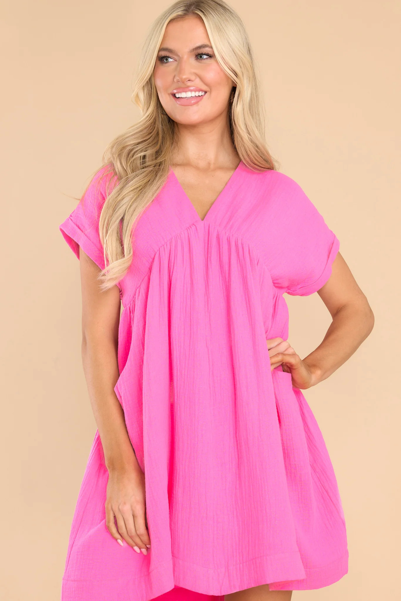 Heart In My Hands Pink Dress | Red Dress 