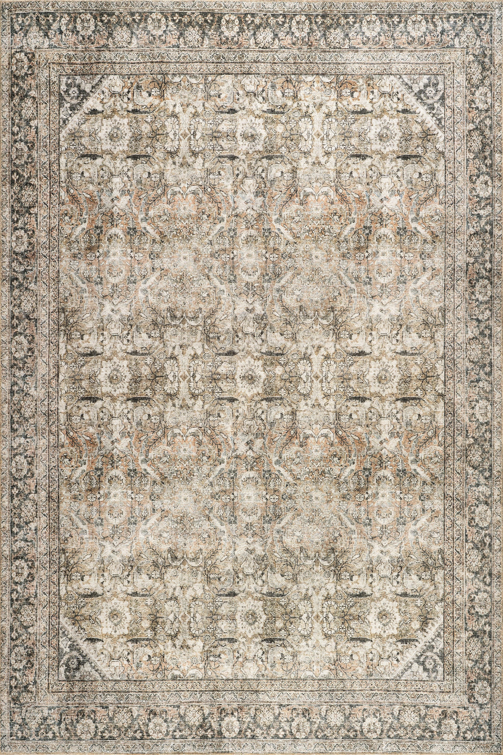 Frenchtown Antiqued Jute-Blend Rug | Dark Beige | Rugs USA