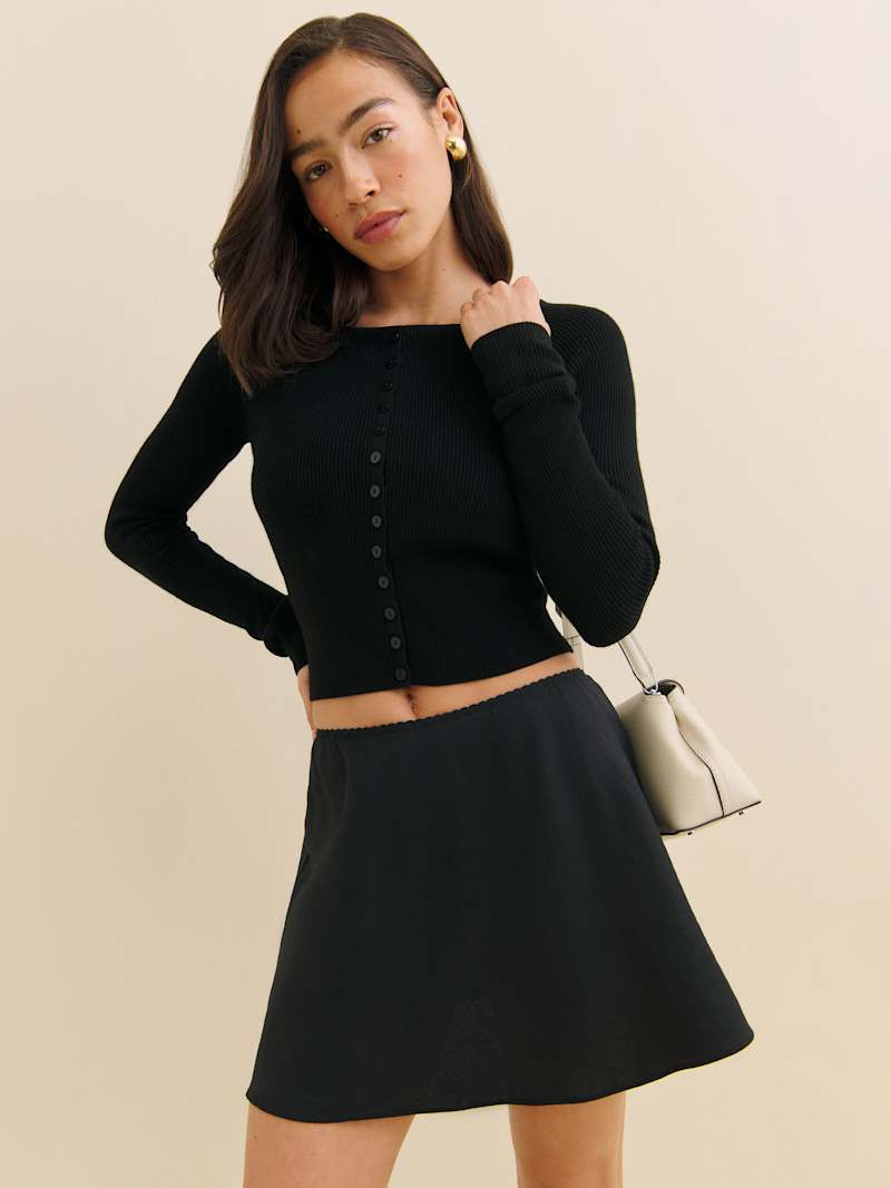 Brandy Linen Skirt | Reformation (Global)