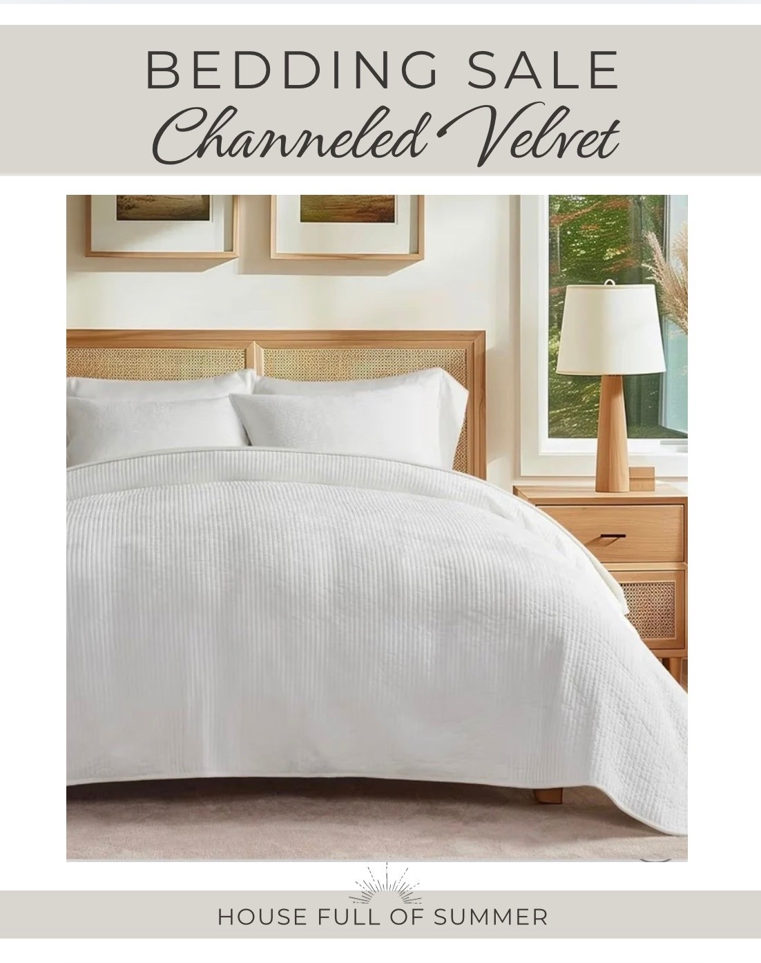 Quilt set bedroom decor bedding sale channeled velvet sale! 

#LTKHome #LTKSaleAlert