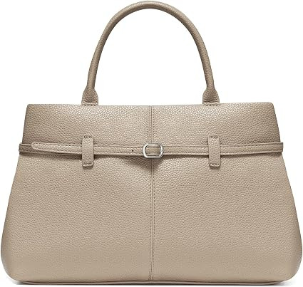Satchel Purses for Women, Medium Crossbody Handbag with Detachable Shoulder Straps, Ladies Vegan ... | Amazon (US)