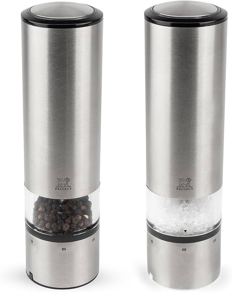 Peugeot - Elis Sense u'Select Electric Salt and Pepper Mill Set - Adjustable Grinders, Battery Po... | Amazon (US)