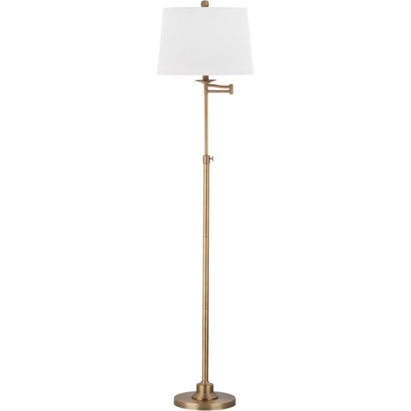 53&#34; Nadia Adjustable Floor Lamp Gold (Includes CFL Light Bulb) - Safavieh | Target