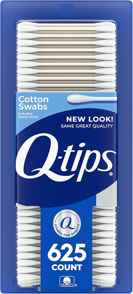 Q-tips Cotton Swabs For Hygiene and Beauty Care Original Cotton Swab Made With 100% Cotton 625 Co... | Amazon (US)